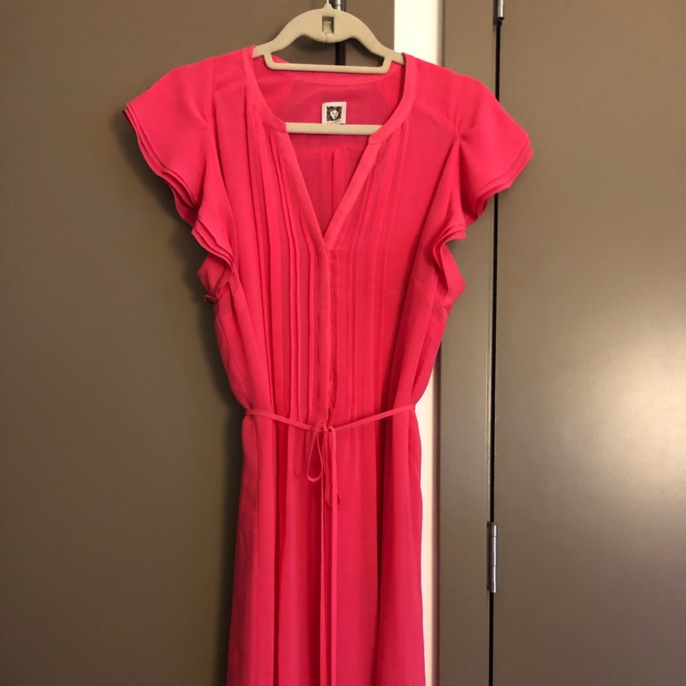 Anne Klein Pink Dress with waist tie